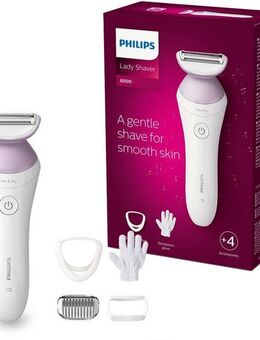 Philips Elektrokörperrasierer SatinShave Prestige Series 6000 BRL136/00, Aufsätze: 3, nass oder trocken, inkl. Handschuh