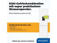 exquisit Kühl-/Gefrierkombination KGC265-70-NF-WS-040C, 180,5 cm hoch, 54 cm breit, EEK C, 251 L Nutzinhalt, NoFrost, Wasserspender
