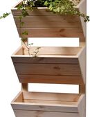 Dobar Wandbeet mit 3 Pflanzkästen braun #DH14 in 75217