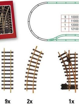 LGB Gleise-Set LGB - Bahnhof-Gleis-Set - L19902, G, Made in Europe