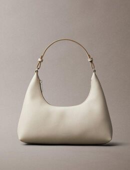 Calvin Klein Schultertasche FOIL LOGO SHOULDER BAG, Henkeltasche, Damen Handtasche, Hobo bag mit Logoschriftzug