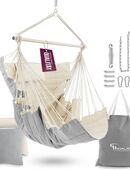 HEIMLING Hängesessel High-Class XXL Hängematte grau/creme in 75217