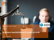 Assistenz Geschäftsbereich Recht (m/w/d) - Grünstadt