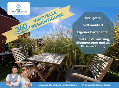 Vielseitig nutzbar! Attraktives, voll möbliertes Apartment mit Terrasse und eigenem Gartenanteil!