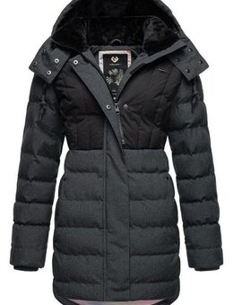 Ragwear Winterjacke Ashanta Block Wasserdichter gesteppter Winterparka mit gefütterter Kapuze