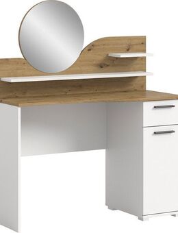 INOSIGN Konsolentisch Hegomi, Breite 110 cm, 1 Tür, 1 Schubkasten, 2 Ablageböden, 1 Spiegel, Frisiertisch, Frisierkommode, Spiegeltisch, Schminktisch