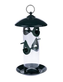 TIAKI Futterspender für Wildvögel aus Metall - Ø 16 x H 30,5 cm