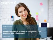 Werkstudierender Produktmanagement und Business Analysis (m/w/d) - München