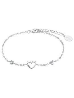 s.Oliver Junior Armband Herz, 2034164, mit Zirkonia (synth)