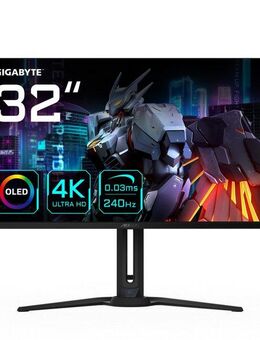 Gigabyte AORUS FO32U2 Gaming-Monitor (80,3 cm/32 ", 3840 x 2160 px, 0,03 ms Reaktionszeit, 240 Hz, OLED)