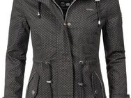 Marikoo Outdoorjacke Nyokoo modische Baumwoll Übergangsjacke mit großer Kapuze