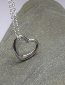 ☝️☝️☝️Halskette, 925 Silber plat. + Anhänger Herz, Liebe, ❤️‍18x15, NEU⭐⭐⭐⭐⭐ - Gersthofen