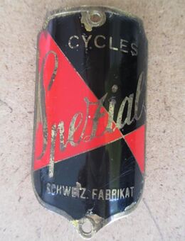 Fahrradteile Spezial Cycles Velo Steuerkopf CH Schild Emblem - Volketswil