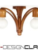 wie neu! DOMUS Danish Mid Century Teak Kronleuchter Vintage Deckenleuchte Hängeleuchte Lampe 70er in 46499