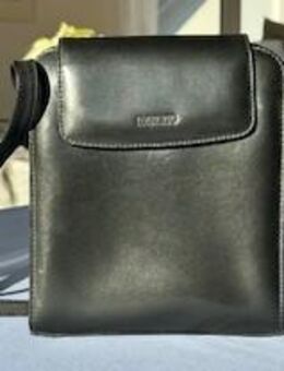 Tasche Leder schwarz "Umberto" - Kerben