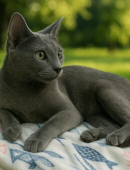 Wunderschöne Russisch Blau Kitten – 1 Mädchen & 1 Junge – Geboren am 29.04.2025 - Böhmfeld