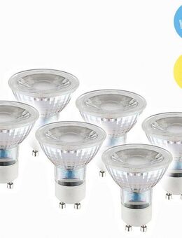 näve LED-Leuchtmittel Marla, GU10, 6 St., Warmweiß, 6er Set GU10/5W warmweiß 3000K 450lm nicht dimmbar d: 5cm