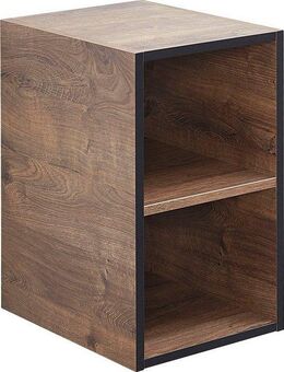 Saphir Unterschrank Quickset 374 Badschrank mit 2 offenen Fächern, Unterschrankregal Badezimmer-Regal, Eiche Ribbeck quer Nachbildung, 30 cm breit