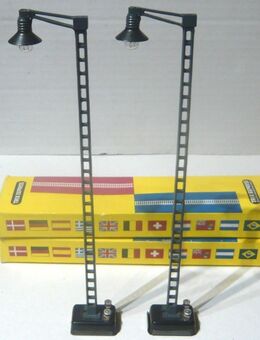 Trix H0 2x Gittermastlampe 6601 in OVP - Amberg Zentrum