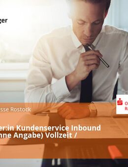 Mitarbeiter:in Kundenservice Inbound (m/w/d/ohne Angabe) Vollzeit / Teilzeit - Rostock