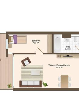 Just Immotions | Charmante Wohnung im Hochparterre mit Westterrasse und Tiefgarage! - Dachau
