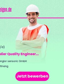 Supplier Quality Engineer (m/w/d) - Tettnang