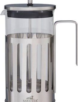 SABATIER International Kaffeebereiter, 1l Kaffeekanne, 1 L Fassungsvermögen, geeignet für ca. 8 Tassen, Edelstahlfilter