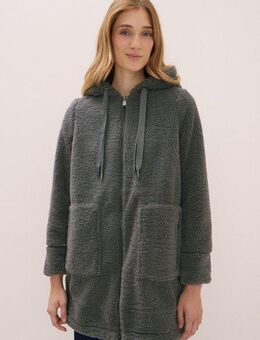 CECIL Fellimitatmantel mit Teddy-Futter und Teddy-Kapuze