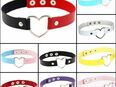 Halsband Mit Herz Anhänger Halskette Halsschmuck Schmuck Lederoptik Mehrfarbig 10,90* in 78052
