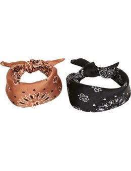 URBAN CLASSICS Loop Urban Classics Unisex Satin Bandana 2-Pack, (1-St)