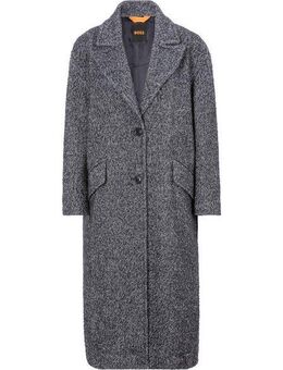 BOSS ORANGE Wollmantel Covallina Premium Damenmode mit tiefem Ausschnitt