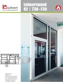 Glas-Trennwand mit Tür, Satiniertes Glas, stabile Konstruktion, Lehnertwand 82 in 40822