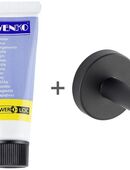 WENKO Wandhaken Modell Bosio, (Set), inkl. Power-Loc® Kleber, für Bad und Haushalt, Befestigen ohne Bohren in 00000
