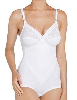 Triumph Miederbody Formfit BS X florale Spitze, runder Rückenausschnitt, tiefer V-Ausschnitt