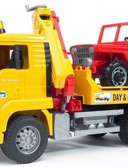 Bruder® Spielzeug-Abschlepper MAN Abschlepp LKW mit Geländewagen 26 cm (02750), Made in Europe