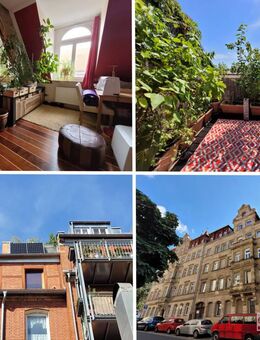 ** DIE BESONDERE ALTBAUWOHNUNG ** jung, attraktiv, 2 Zi-Maisonette-Whg. mit uneinsehbarer DACHLOGGIA - Fürth