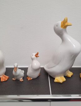 5 Dekogänse Keramikgänse - Meerbusch