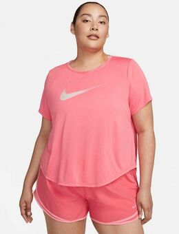 Nike Laufshirt One Dri-FIT Swoosh Women's Short-Sleeved Top (Plus)