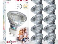 B.K.Licht LED-Leuchtmittel, GU10, 10 St., Warmweiß, LED Lampe Glüh-Birne Reflektor-Form 5W 400 Lumen 3000K warmweiss