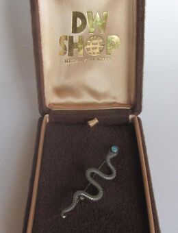 Silberne Schlangen-Brosche (ca. 6 cm lang) - Münster