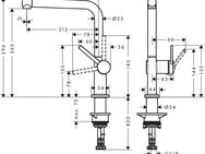 hansgrohe Küchenarmatur Talis M54 270 1 Strahlart