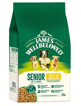 James Wellbeloved Senior Dog Hypoallergenic Lamm & Reis - Sparpaket: 2 x 12 kg