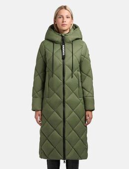 khujo Steppmantel Cilia Gesteppter Damen Wintermantel mit Schlüsselanhänger