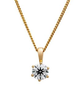 Orolino Kette mit Anhänger 750/- Gelbgold 1 Brillant 1,0 ct.