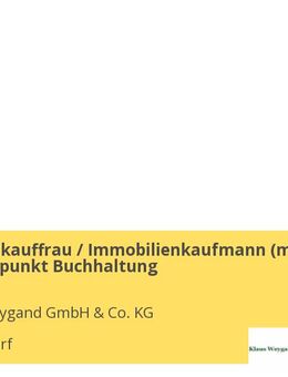 Immobilienkauffrau / Immobilienkaufmann (m/w/d) mit Schwerpunkt Buchhaltung - Düsseldorf