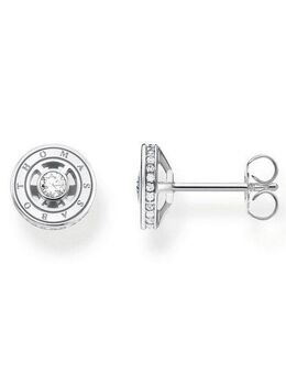 THOMAS SABO Paar Ohrstecker mit weißen Steinen silber, mit Zirkonia (synth)