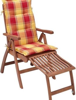 MERXX Gartensessel Maracaibo (1-St), Eukalypthusholz, verstellbar, inkl. Auflage