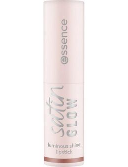 Essence Lippenstift satin GLOW luminous shine lipstick, 3-tlg., 3-tlg., Satin-Finish, langanhaltend, Farbintensiv, hohe Deckkraft