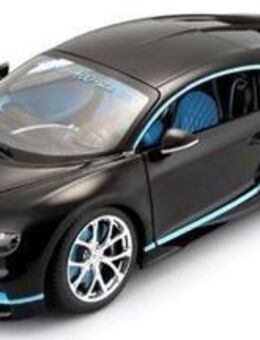 Maisto® Sammlerauto Bugatti Chiron, 1:24, schwarz, Maßstab 1:24, aus Metallspritzguss