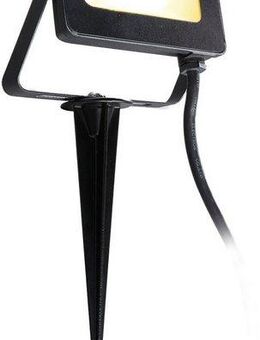 HEITRONIC LED Gartenstrahler Kingston, LED fest integriert, Warmweiß, LED-Flutlicht,Erdspieß & Zuleitung mit Stecker,Fernbedienung